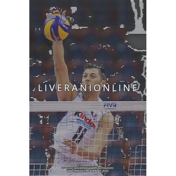 14.07.2016 KRAKOW SIATKOWKA MEZCZYZN LIGA SWIATOWA 2016 TURNIEJ FINALOWY FIVB VOLLEYBALL WORLD LEAGUE FINAL SIX 2016 MECZ USA - WLOCHY ( USA - Italy ) N/Z SIMONE BUTI SYLWETKA ATAK FOT MACIEJ GOCLON / FOTONEWS / NEWSPIX.PL --- Newspix.pl AG ALDO LIVERANI SAS ONLY ITALY
