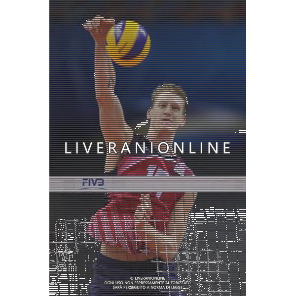 14.07.2016 KRAKOW SIATKOWKA MEZCZYZN LIGA SWIATOWA 2016 TURNIEJ FINALOWY FIVB VOLLEYBALL WORLD LEAGUE FINAL SIX 2016 MECZ USA - WLOCHY ( USA - Italy ) N/Z W17 SYLWETKA ATAK FOT MACIEJ GOCLON / FOTONEWS / NEWSPIX.PL --- Newspix.pl AG ALDO LIVERANI SAS ONLY ITALY