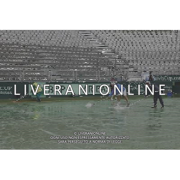 Coppa Davis, Italia vs Argentina, Quarti di finale del gruppo mondiale Davis Cup BNP Paribas, Primo giorno, 15/07/2016, nella foto: il campo da gioco, allagato, Â©Claudio Zamagni/Agenzia Aldo Liverani s.a.s.