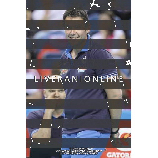 14.07.2016 KRAKOW SIATKOWKA MEZCZYZN LIGA SWIATOWA 2016 TURNIEJ FINALOWY FIVB VOLLEYBALL WORLD LEAGUE FINAL SIX 2016 MECZ USA - WLOCHY ( USA - Italy ) N/Z GIANLORENZO BLENGINI - I TRENER ( HEAD COACH ) RADOSC EMOCJE SYLWETKA FOT MACIEJ GOCLON / FOTONEWS / NEWSPIX.PL --- Newspix.pl /AGENZIA ALDO LIVERANI SAS - ITALY ONLY EDITORIAL USE ONLY USA - ITALIA Volley Men World League 2016 torneo finale FIVB VOLLEY WORLD LEAGUE FINAL SIX 2016 - CRACOVIA 14/07/2016 *** Local Caption *** www.newspix.pl mail us: info@newspix.pl call us: 0048 022 23 22 222 --- Polish Picture Agency by Ringier Axel Springer Poland