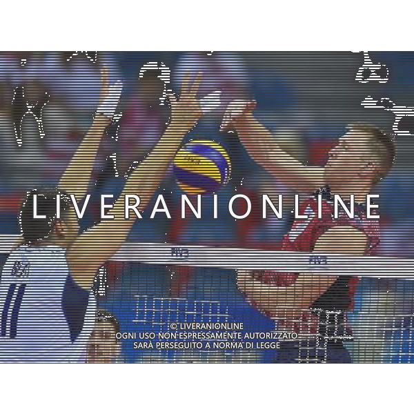 2016.07.14 Krakow Siatkowka mezczyzn Liga Swiatowa 2016 Finaly Wlochy - USA N/z David Smith (USA) Foto Lukasz Laskowski / PressFocus 2016.07.14 Krakow FIVB Volleyball World League Finals Italy vs USA David Smith (USA) Credit: Lukasz Laskowski / PressFocus / NEWSPIX.PL --- Newspix.pl /AGENZIA ALDO LIVERANI SAS - ITALY ONLY EDITORIAL USE ONLY USA - ITALIA Volley Men World League 2016 torneo finale FIVB VOLLEY WORLD LEAGUE FINAL SIX 2016 - CRACOVIA 14/07/2016 *** Local Caption *** www.newspix.pl mail us: info@newspix.pl call us: 0048 022 23 22 222 --- Polish Picture Agency by Ringier Axel Springer Poland