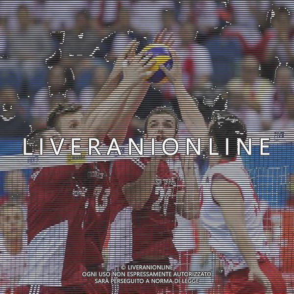 14.07.2016 KRAKOW SIATKOWKA MEZCZYZN LIGA SWIATOWA 2016 TURNIEJ FINALOWY FIVB VOLLEYBALL WORLD LEAGUE FINAL SIX 2016 MECZ POLSKA - SERBIA ( Poland - Serbia ) N/Z DAWID KONARSKI MATEUSZ BIENIEK RAFAL BUSZEK BLOK FOT MACIEJ GOCLON / FOTONEWS / NEWSPIX.PL --- Newspix.pl /AGENZIA ALDO LIVERANI SAS - ONLY ITALY - EDITORIAL USE ONLY - POLONIA - SERBIA Volley Men World League 2016 torneo finale FIVB VOLLEY WORLD LEAGUE FINAL SIX 2016 - CRACOVIA 14/07/2016 *** Local Caption *** www.newspix.pl mail us: info@newspix.pl call us: 0048 022 23 22 222 --- Polish Picture Agency by Ringier Axel Springer Poland