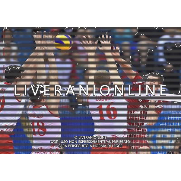 2016.07.14 Krakow Siatkowka mezczyzn Liga Swiatowa 2016 Finaly Polska - Serbia N/z Dawid Konarski (POL) Foto Lukasz Laskowski / PressFocus 2016.07.14 Krakow FIVB Volleyball World League Finals Poland vs Serbia Dawid Konarski (POL) Credit: Lukasz Laskowski / PressFocus / NEWSPIX.PL --- Newspix.pl /AGENZIA ALDO LIVERANI SAS - ONLY ITALY - EDITORIAL USE ONLY - POLONIA - SERBIA Volley Men World League 2016 torneo finale FIVB VOLLEY WORLD LEAGUE FINAL SIX 2016 - CRACOVIA 14/07/2016 *** Local Caption *** www.newspix.pl mail us: info@newspix.pl call us: 0048 022 23 22 222 --- Polish Picture Agency by Ringier Axel Springer Poland
