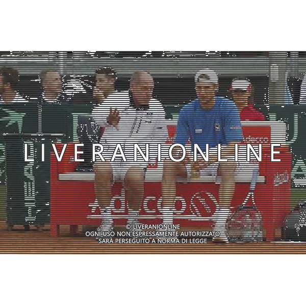 Coppa Davis, Italia vs Argentina, Quarti di finale del gruppo mondiale Davis Cup BNP Paribas, Primo giorno, 15/07/2016, nella foto: BARAZZUTI, A. SEPPI, ©Claudio Zamagni/Agenzia Aldo Liverani s.a.s.