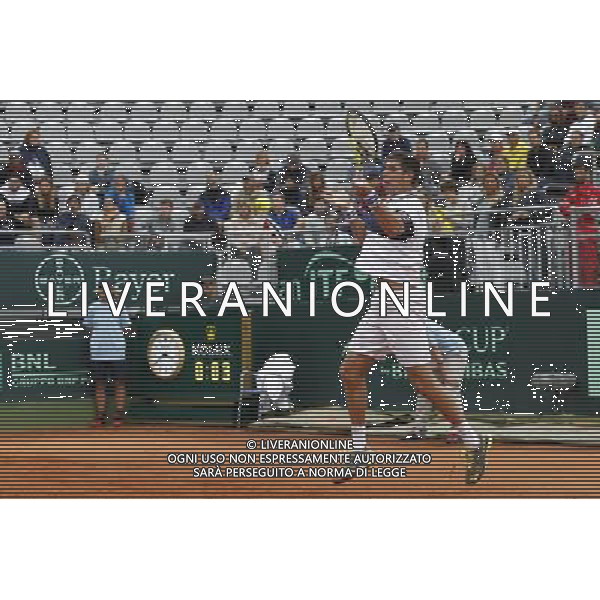 Coppa Davis, Italia vs Argentina, Quarti di finale del gruppo mondiale Davis Cup BNP Paribas, Primo giorno, 15/07/2016, nella foto: F. DELBONIS, ©Claudio Zamagni/Agenzia Aldo Liverani s.a.s.