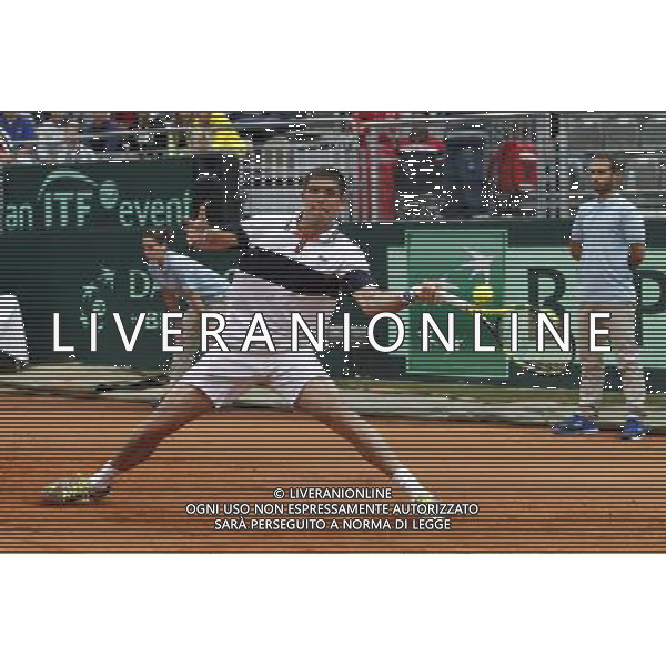 Coppa Davis, Italia vs Argentina, Quarti di finale del gruppo mondiale Davis Cup BNP Paribas, Primo giorno, 15/07/2016, nella foto: F. DELBONIS, ©Claudio Zamagni/Agenzia Aldo Liverani s.a.s.