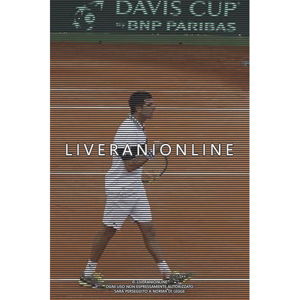 Coppa Davis, Italia vs Argentina, Quarti di finale del gruppo mondiale Davis Cup BNP Paribas, Primo giorno, 15/07/2016, nella foto: ESULTANZA DELBONIS, ©Claudio Zamagni/Agenzia Aldo Liverani s.a.s.