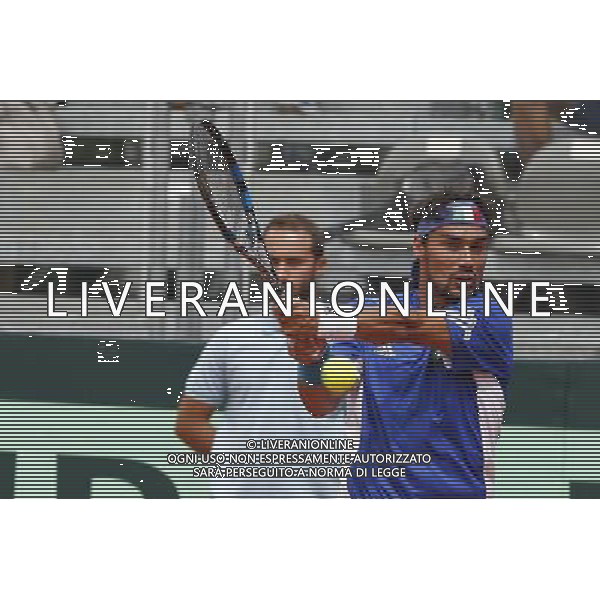 Coppa Davis, Italia vs Argentina, Quarti di finale del gruppo mondiale Davis Cup BNP Paribas, secondo giorno, FABIO FOGNINI vs JUAN MONACO, 16/07/2016, nella foto: FABIO FOGNINI, ©Claudio Zamagni/Agenzia Aldo Liverani s.a.s.