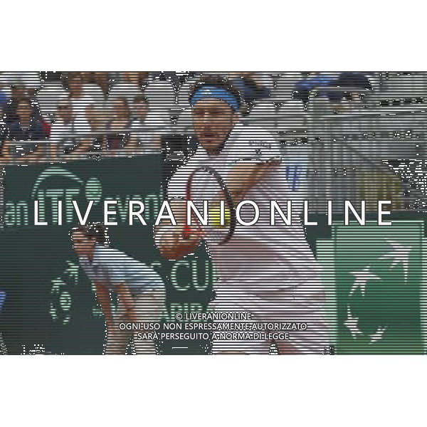 Coppa Davis, Italia vs Argentina, Quarti di finale del gruppo mondiale Davis Cup BNP Paribas, secondo giorno, FABIO FOGNINI vs JUAN MONACO, 16/07/2016, nella foto: JUAN MONACO, ©Claudio Zamagni/Agenzia Aldo Liverani s.a.s.
