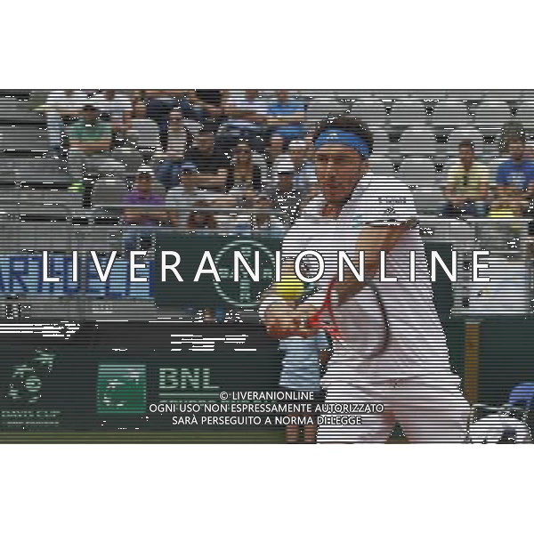 Coppa Davis, Italia vs Argentina, Quarti di finale del gruppo mondiale Davis Cup BNP Paribas, secondo giorno, FABIO FOGNINI vs JUAN MONACO, 16/07/2016, nella foto: JUAN MONACO, ©Claudio Zamagni/Agenzia Aldo Liverani s.a.s.