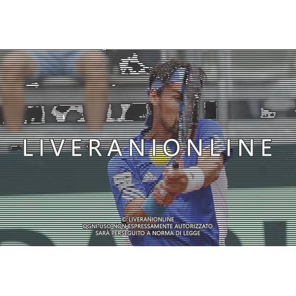 Coppa Davis, Italia vs Argentina, Quarti di finale del gruppo mondiale Davis Cup BNP Paribas, secondo giorno, FABIO FOGNINI vs JUAN MONACO, 16/07/2016, nella foto: FABIO FOGNINI, ©Claudio Zamagni/Agenzia Aldo Liverani s.a.s.