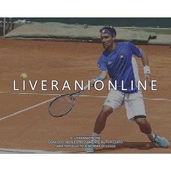 Coppa Davis, Italia vs Argentina, Quarti di finale del gruppo mondiale Davis Cup BNP Paribas, secondo giorno, FABIO FOGNINI vs JUAN MONACO, 16/07/2016, nella foto: FABIO FOGNINI, ©Claudio Zamagni/Agenzia Aldo Liverani s.a.s.