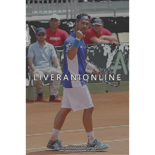 Coppa Davis, Italia vs Argentina, Quarti di finale del gruppo mondiale Davis Cup BNP Paribas, secondo giorno, FABIO FOGNINI vs JUAN MONACO, 16/07/2016, nella foto: FABIO FOGNINI, ©Claudio Zamagni/Agenzia Aldo Liverani s.a.s.