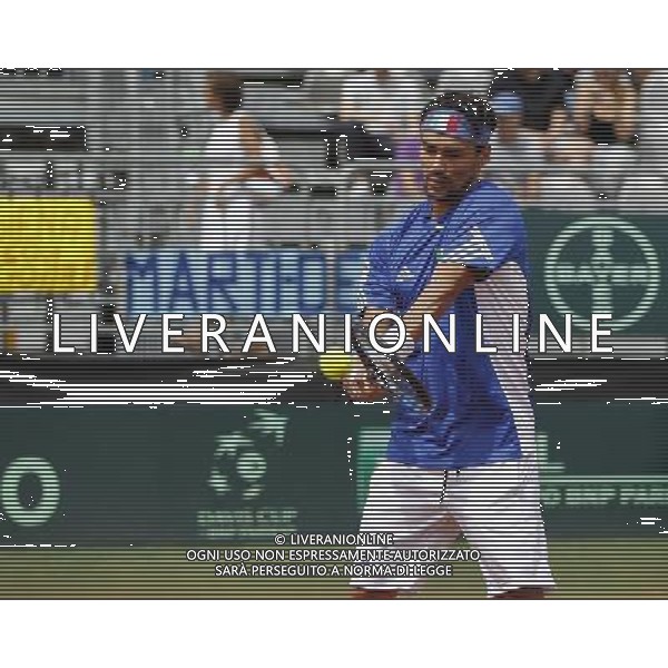 Coppa Davis, Italia vs Argentina, Quarti di finale del gruppo mondiale Davis Cup BNP Paribas, secondo giorno, FABIO FOGNINI vs JUAN MONACO, 16/07/2016, nella foto: FABIO FOGNINI, ©Claudio Zamagni/Agenzia Aldo Liverani s.a.s.