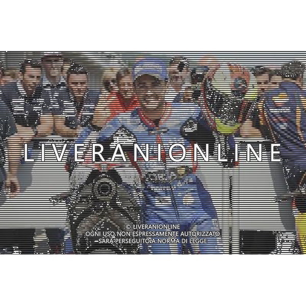 16.07.2016. Sachsenring, Germania. Hector Barbera durante il parco chiuso. - Motomondiale ©PIAZZOLLA/AGENZIA ALDO LIVERANI SAS