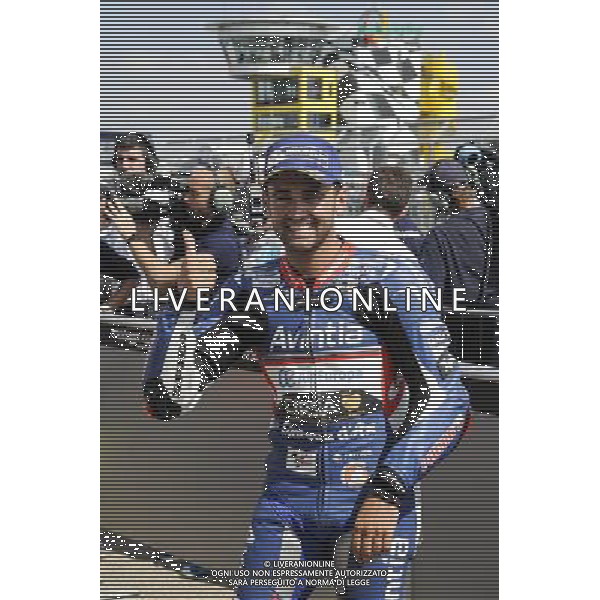 16.07.2016. Sachsenring, Germania. Hector Barbera durante il parco chiuso. - Motomondiale ©PIAZZOLLA/AGENZIA ALDO LIVERANI SAS