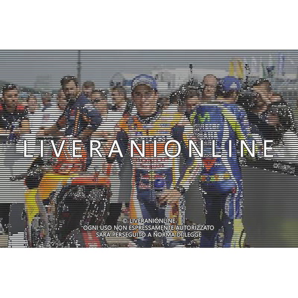 16.07.2016. Sachsenring, Germania. Marc Marquez durante il parco chiuso. - Motomondiale ©PIAZZOLLA/AGENZIA ALDO LIVERANI SAS