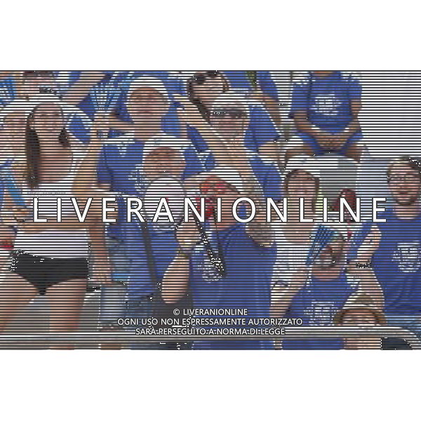 Coppa Davis, Italia vs Argentina, Quarti di finale del gruppo mondiale Davis Cup BNP Paribas, secondo giorno, il doppio tra PAOLO LORENZI, FABIO FOGNINI vs JUAN DEL PORTO, GUIDO PELLA, 16/07/2016, nella foto: TIFOSERIA DELL\'ITALIA, ©Claudio Zamagni/Agenzia Aldo Liverani s.a.s.