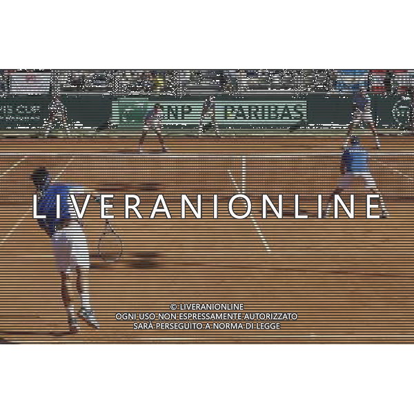 Coppa Davis, Italia vs Argentina, Quarti di finale del gruppo mondiale Davis Cup BNP Paribas, secondo giorno, il doppio tra PAOLO LORENZI, FABIO FOGNINI vs JUAN DEL PORTO, GUIDO PELLA, 16/07/2016, nella foto: ©Claudio Zamagni/Agenzia Aldo Liverani s.a.s.