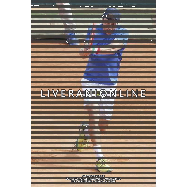 Coppa Davis, Italia vs Argentina, Quarti di finale del gruppo mondiale Davis Cup BNP Paribas, secondo giorno, il doppio tra PAOLO LORENZI, FABIO FOGNINI vs JUAN DEL PORTO, GUIDO PELLA, 16/07/2016, nella foto: PAOLO LORENZI, ©Claudio Zamagni/Agenzia Aldo Liverani s.a.s.