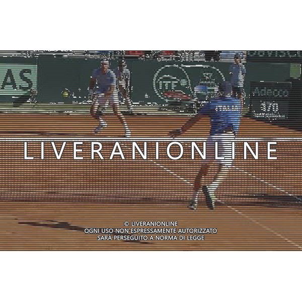 Coppa Davis, Italia vs Argentina, Quarti di finale del gruppo mondiale Davis Cup BNP Paribas, secondo giorno, il doppio tra PAOLO LORENZI, FABIO FOGNINI vs JUAN DEL PORTO, GUIDO PELLA, 16/07/2016, nella foto: ©Claudio Zamagni/Agenzia Aldo Liverani s.a.s.