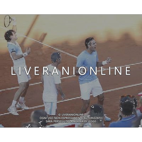 Coppa Davis, Italia vs Argentina, Quarti di finale del gruppo mondiale Davis Cup BNP Paribas, secondo giorno, il doppio tra PAOLO LORENZI, FABIO FOGNINI vs JUAN DEL PORTO, GUIDO PELLA, 16/07/2016, nella foto: ESULTANZA FINALE PELLA, DEL PORTO, ©Claudio Zamagni/Agenzia Aldo Liverani s.a.s.