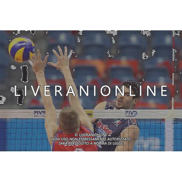 16.07.2016 KRAKOW TAURON ARENA UL. LEMA 7 ( POLAND ) SIATKOWKA MEZCZYZN ( MEN\'S VOLLEYBALL ) FINAL LIGI SWIATOWEJ 2016 - FINAL SIX ( FIVB WORLD LEAGUE FINALS KRAKOW 2016 ) POLFINAL WLOCHY -SERBIA (SEMI FINAL GAME ITALY - SERBIA) NZ (P) FILIPPO LANZA FOTO JAKUB PIASECKI / CYFRASPORT / NEWSPIX.PL --- Newspix.pl /AGENZIA ALDO LIVERANI SAS - ONLY ITALY - SERBIA - ITALIA Volley Men World League 2016 semifinale FIVB VOLLEY WORLD LEAGUE FINAL SIX 16/07/2016 *** Local Caption *** www.newspix.pl mail us: info@newspix.pl call us: 0048 022 23 22 222 --- Polish Picture Agency by Ringier Axel Springer Poland