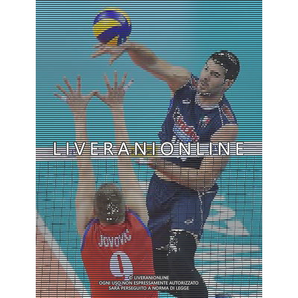 2016.07.16 Krakow Siatkowka mezczyzn Liga Swiatowa 2016 Finaly polfinal Serbia - Wlochy N/z Filippo Lanza (ITA) Foto Lukasz Laskowski / PressFocus 2016.07.16 Men Volleyball World League Finals semifinal game Serbia vs Italy Filippo Lanza (ITA) Credit: Lukasz Laskowski / PressFocus / NEWSPIX.PL