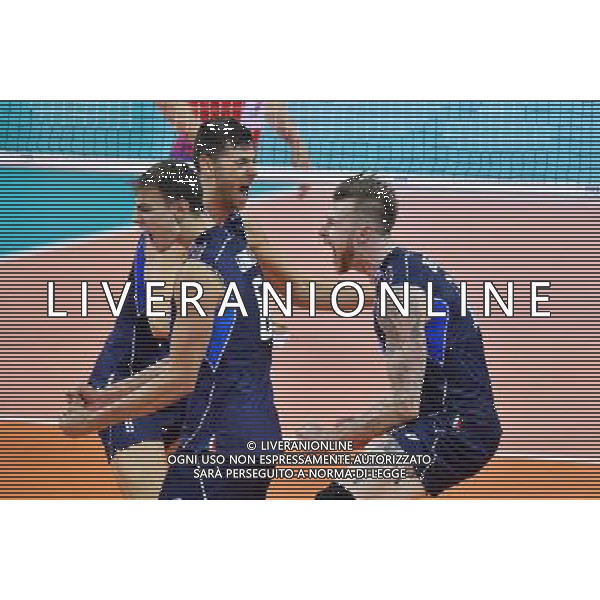 2016.07.16 Krakow Siatkowka mezczyzn Liga Swiatowa 2016 Finaly polfinal Serbia - Wlochy N/z Simone Giannelli (ITA) Simone Buti (ITA) Ivan Zaytsev (ITA) Foto Lukasz Laskowski / PressFocus 2016.07.16 Men Volleyball World League Finals semifinal game Serbia vs Italy Simone Giannelli (ITA) Simone Buti (ITA) Ivan Zaytsev (ITA) Credit: Lukasz Laskowski / PressFocus / NEWSPIX.PL AG ALDO LIVERANI SAS ONLY ITALY