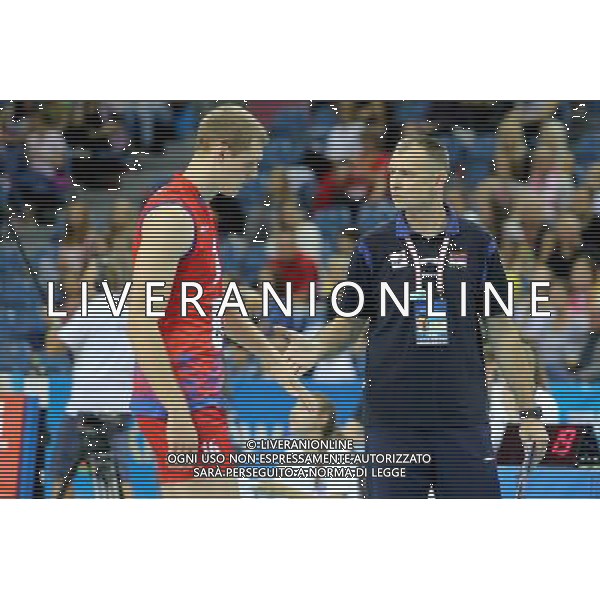 2016.07.16 KRAKOW - TAURON ARENA LIGA SWIATOWA SIATKOWKA MEZCZYZN POL FINAL SERBIA - WLOCHY NZ DRAZEN LUBURIC SERBIA LASLO LUKAC TRENER FOT. LUKASZ WIESZALA / FOKUSMEDIA / NEWSPIX.PL --- Newspix.pl AG ALDO LIVERANI SAS ONLY ITALY *** Local Caption *** www.newspix.pl mail us: info@newspix.pl call us: 0048 022 23 22 222 --- Polish Picture Agency by Ringier Axel Springer Poland