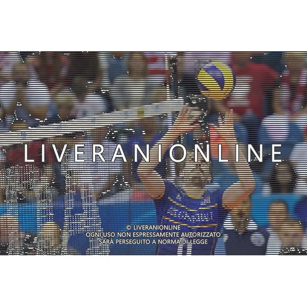 16.07.2016 KRAKOW TAURON ARENA UL. LEMA 7 ( POLAND ) SIATKOWKA MEZCZYZN ( MEN\'S VOLLEYBALL ) FINAL LIGI SWIATOWEJ 2016 - FINAL SIX ( FIVB WORLD LEAGUE FINALS KRAKOW 2016 ) POLFINAL FRANCJA - BRASILIA (SEMI FINAL GAME FRANCE - BRASIL ) NZ BENJAMIN TONIUTTI FOTO JAKUB PIASECKI / CYFRASPORT / NEWSPIX.PL --- Newspix.pl AG ALDO LIVERANI SAS ONLY ITALY *** Local Caption *** www.newspix.pl mail us: info@newspix.pl call us: 0048 022 23 22 222 --- Polish Picture Agency by Ringier Axel Springer Poland