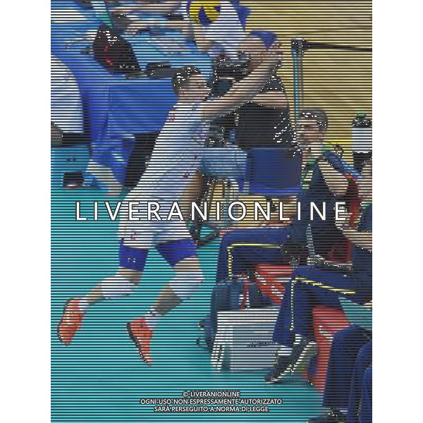 2016.07.16 Krakow Siatkowka mezczyzn Liga Swiatowa 2016 Finaly polfinal Francja - Brazylia N/z Jenia Grebennikov (FRA) Foto Lukasz Laskowski / PressFocus 2016.07.16 Men Volleyball World League Finals semifinal game France vs Brazil Jenia Grebennikov (FRA) Credit: Lukasz Laskowski / PressFocus / NEWSPIX.PL --- Newspix.pl AG ALDO LIVERANI SAS ONLY ITALY *** Local Caption *** www.newspix.pl mail us: info@newspix.pl call us: 0048 022 23 22 222 --- Polish Picture Agency by Ringier Axel Springer Poland