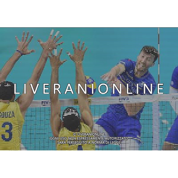 2016.07.16 Krakow Siatkowka mezczyzn Liga Swiatowa 2016 Finaly polfinal Francja - Brazylia N/z Nicolas Marechal (FRA) Foto Lukasz Laskowski / PressFocus 2016.07.16 Men Volleyball World League Finals semifinal game France vs Brazil Nicolas Marechal (FRA) Credit: Lukasz Laskowski / PressFocus / NEWSPIX.PL --- Newspix.pl AG ALDO LIVERANI SAS ONLY ITALY *** Local Caption *** www.newspix.pl mail us: info@newspix.pl call us: 0048 022 23 22 222 --- Polish Picture Agency by Ringier Axel Springer Poland