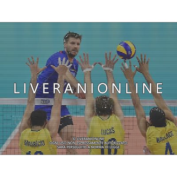 2016.07.16 Krakow Siatkowka mezczyzn Liga Swiatowa 2016 Finaly polfinal Francja - Brazylia N/z Antonin Rouzier (FRA) Foto Lukasz Laskowski / PressFocus 2016.07.16 Men Volleyball World League Finals semifinal game France vs Brazil Antonin Rouzier (FRA) Credit: Lukasz Laskowski / PressFocus / NEWSPIX.PL --- Newspix.pl AG ALDO LIVERANI SAS ONLY ITALY *** Local Caption *** www.newspix.pl mail us: info@newspix.pl call us: 0048 022 23 22 222 --- Polish Picture Agency by Ringier Axel Springer Poland