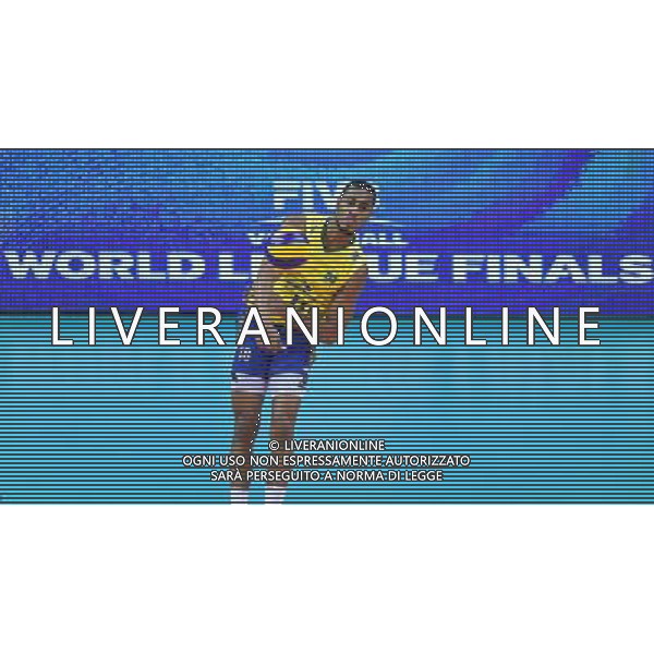 2016.07.16 Krakow Siatkowka mezczyzn Liga Swiatowa 2016 Finaly polfinal Francja - Brazylia N/z Ricardo Lucarelli Santos De Souza (BRA) Foto Lukasz Laskowski / PressFocus 2016.07.16 Men Volleyball World League Finals semifinal game France vs Brazil Ricardo Lucarelli Santos De Souza (BRA) Credit: Lukasz Laskowski / PressFocus / NEWSPIX.PL --- Newspix.pl AG ALDO LIVERANI SAS ONLY ITALY *** Local Caption *** www.newspix.pl mail us: info@newspix.pl call us: 0048 022 23 22 222 --- Polish Picture Agency by Ringier Axel Springer Poland
