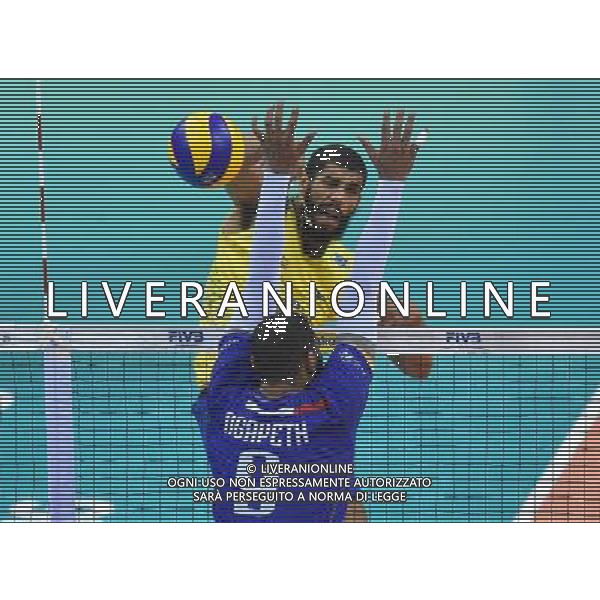 2016.07.16 Krakow Siatkowka mezczyzn Liga Swiatowa 2016 Finaly polfinal Francja - Brazylia N/z Wallace De Souza (BRA) Foto Lukasz Laskowski / PressFocus 2016.07.16 Men Volleyball World League Finals semifinal game France vs Brazil Wallace De Souza (BRA) Credit: Lukasz Laskowski / PressFocus / NEWSPIX.PL --- Newspix.pl AG ALDO LIVERANI SAS ONLY ITALY *** Local Caption *** www.newspix.pl mail us: info@newspix.pl call us: 0048 022 23 22 222 --- Polish Picture Agency by Ringier Axel Springer Poland