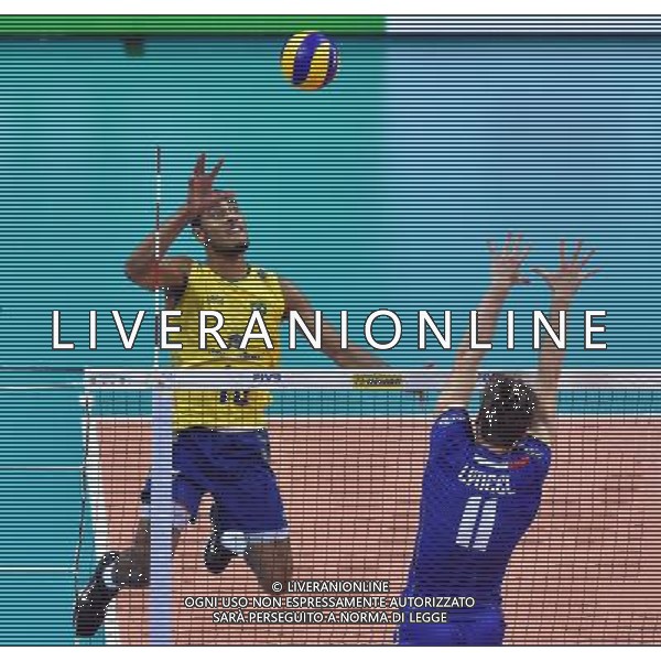 2016.07.16 Krakow Siatkowka mezczyzn Liga Swiatowa 2016 Finaly polfinal Francja - Brazylia N/z Ricardo Lucarelli Santos De Souza (BRA) Foto Lukasz Laskowski / PressFocus 2016.07.16 Men Volleyball World League Finals semifinal game France vs Brazil Ricardo Lucarelli Santos De Souza (BRA) Credit: Lukasz Laskowski / PressFocus / NEWSPIX.PL --- Newspix.pl AG ALDO LIVERANI SAS ONLY ITALY *** Local Caption *** www.newspix.pl mail us: info@newspix.pl call us: 0048 022 23 22 222 --- Polish Picture Agency by Ringier Axel Springer Poland