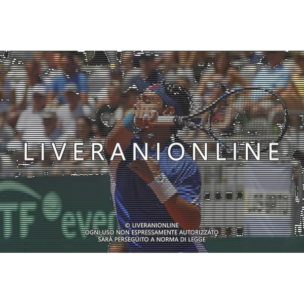 Coppa Davis, Italia vs Argentina, Quarti di finale del gruppo mondiale Davis Cup BNP Paribas, Terzo giorno, FABIO FOGNINI vs FEDERICO DELBONIS, 17/07/2016, nella foto: FABIO FOGNINI, ©Claudio Zamagni/Agenzia Aldo Liverani s.a.s.