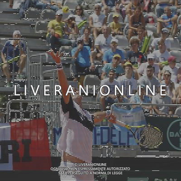 Coppa Davis, Italia vs Argentina, Quarti di finale del gruppo mondiale Davis Cup BNP Paribas, Terzo giorno, FABIO FOGNINI vs FEDERICO DELBONIS, 17/07/2016, nella foto: FEDERICO DELBONIS, ©Claudio Zamagni/Agenzia Aldo Liverani s.a.s.