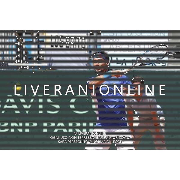 Coppa Davis, Italia vs Argentina, Quarti di finale del gruppo mondiale Davis Cup BNP Paribas, Terzo giorno, FABIO FOGNINI vs FEDERICO DELBONIS, 17/07/2016, nella foto: FABIO FOGNINI, Â©Claudio Zamagni/Agenzia Aldo Liverani s.a.s.
