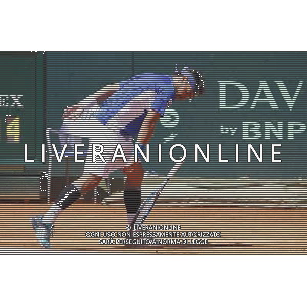 Coppa Davis, Italia vs Argentina, Quarti di finale del gruppo mondiale Davis Cup BNP Paribas, Terzo giorno, FABIO FOGNINI vs FEDERICO DELBONIS, 17/07/2016, nella foto: FABIO FOGNINI, Â©Claudio Zamagni/Agenzia Aldo Liverani s.a.s.