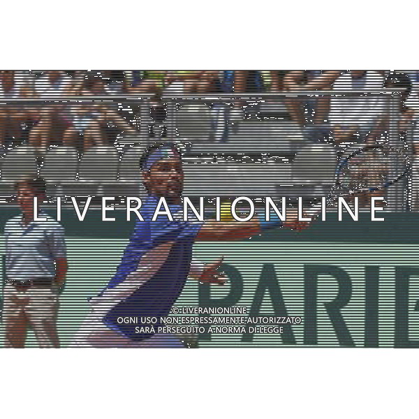 Coppa Davis, Italia vs Argentina, Quarti di finale del gruppo mondiale Davis Cup BNP Paribas, Terzo giorno, FABIO FOGNINI vs FEDERICO DELBONIS, 17/07/2016, nella foto: FABIO FOGNINI, ©Claudio Zamagni/Agenzia Aldo Liverani s.a.s.