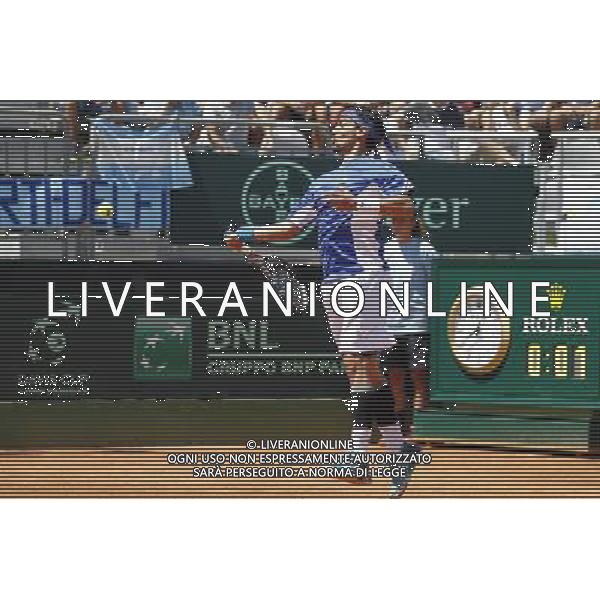 Coppa Davis, Italia vs Argentina, Quarti di finale del gruppo mondiale Davis Cup BNP Paribas, Terzo giorno, FABIO FOGNINI vs FEDERICO DELBONIS, 17/07/2016, nella foto: FABIO FOGNINI, ©Claudio Zamagni/Agenzia Aldo Liverani s.a.s.