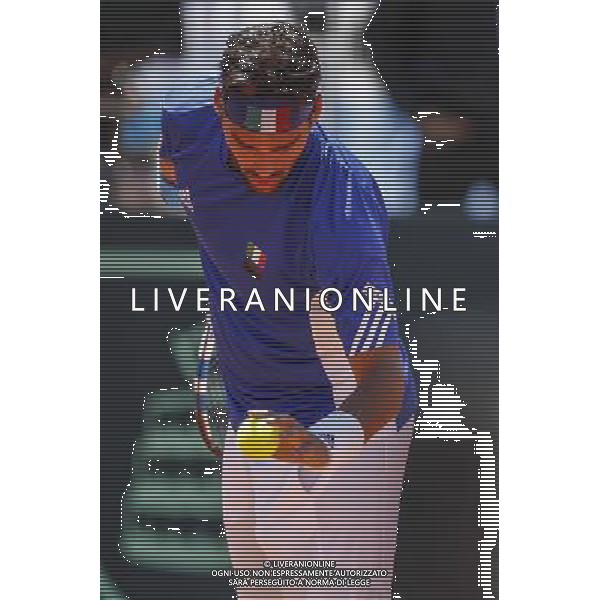 Coppa Davis, Italia vs Argentina, Quarti di finale del gruppo mondiale Davis Cup BNP Paribas, Terzo giorno, FABIO FOGNINI vs FEDERICO DELBONIS, 17/07/2016, nella foto: FABIO FOGNINI, ©Claudio Zamagni/Agenzia Aldo Liverani s.a.s.