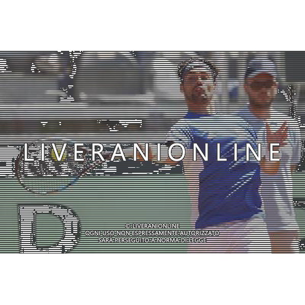 Coppa Davis, Italia vs Argentina, Quarti di finale del gruppo mondiale Davis Cup BNP Paribas, Terzo giorno, FABIO FOGNINI vs FEDERICO DELBONIS, 17/07/2016, nella foto: FABIO FOGNINI, Â©Claudio Zamagni/Agenzia Aldo Liverani s.a.s. / AGENZIA ALDO LIVERANI SAS