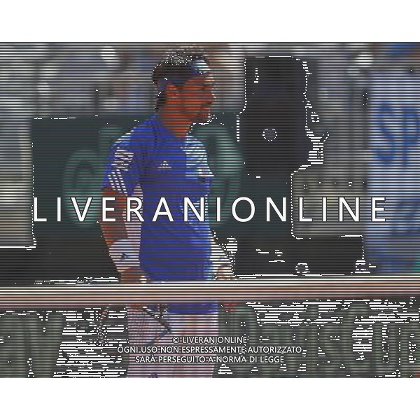 Coppa Davis, Italia vs Argentina, Quarti di finale del gruppo mondiale Davis Cup BNP Paribas, Terzo giorno, FABIO FOGNINI vs FEDERICO DELBONIS, 17/07/2016, nella foto: FABIO FOGNINI, Â©Claudio Zamagni/Agenzia Aldo Liverani s.a.s. / AGENZIA ALDO LIVERANI SAS