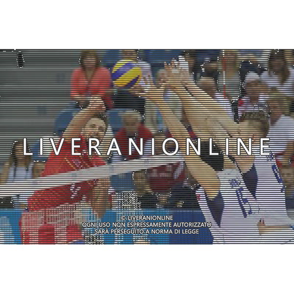 17.07.2016 KRAKOW TAURON ARENA UL. LEMA 7 ( POLAND ) SIATKOWKA MEZCZYZN ( MEN\'S VOLLEYBALL ) FINAL LIGI SWIATOWEJ 2016 - FINAL SIX ( FIVB WORLD LEAGUE FINALS KRAKOW 2016 ) MECZ O TRZECIE MIEJSCE FRANCJA - WLOCHY ( FINALS GAME 3-4 PLACES GAME FRANCE - ITALY ) NZ (L) ANTONIO ROUZIER FOTO JAKUB PIASECKI / CYFRASPORT / NEWSPIX.PL --- Newspix.pl/ AGENZIA ALDO LIVERANI SAS - ITALY ONLY EDITORIAL USE ONLY - FRANCIA - ITALIA Volley Men World League 2016 - FINAL SIX ( 3-4 POSTO ) CRACOVIA POLONIA 17/07/2016