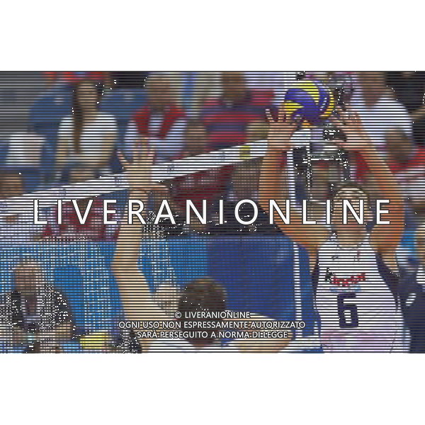 17.07.2016 KRAKOW TAURON ARENA UL. LEMA 7 ( POLAND ) SIATKOWKA MEZCZYZN ( MEN\'S VOLLEYBALL ) FINAL LIGI SWIATOWEJ 2016 - FINAL SIX ( FIVB WORLD LEAGUE FINALS KRAKOW 2016 ) MECZ O TRZECIE MIEJSCE FRANCJA - WLOCHY ( FINALS GAME 3-4 PLACES GAME FRANCE - ITALY ) NZ (P) SIMONE GIANNELLI FOTO JAKUB PIASECKI / CYFRASPORT / NEWSPIX.PL --- Newspix.pl/ AGENZIA ALDO LIVERANI SAS - ITALY ONLY EDITORIAL USE ONLY - FRANCIA - ITALIA Volley Men World League 2016 - FINAL SIX ( 3-4 POSTO ) CRACOVIA POLONIA 17/07/2016