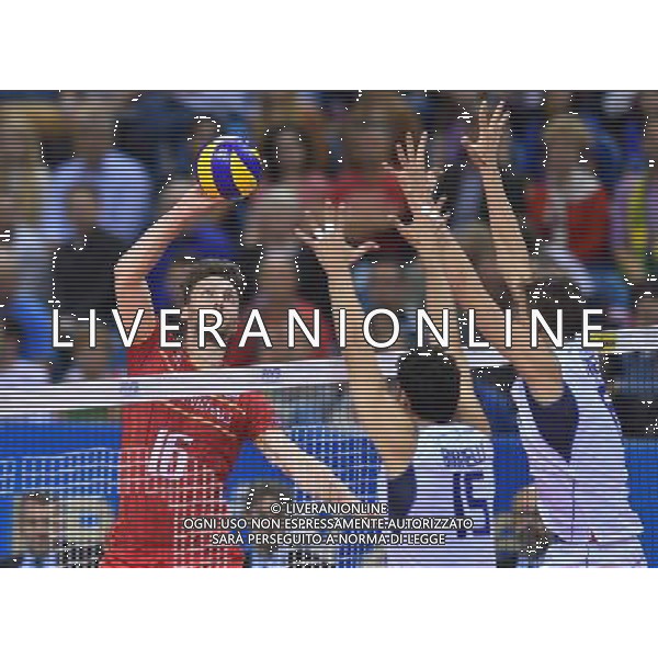 2016.07.17 Krakow Siatkowka mezczyzn Liga Swiatowa 2016 Finaly mech o 3 miejsce Francja - Wlochy N/z Nicolas Marechal (FRA) Foto Lukasz Laskowski / PressFocus 2016.07.17 Men Volleyball World League Finals 3rd place game France vs Italy Nicolas Marechal (FRA) Credit: Lukasz Laskowski / PressFocus / NEWSPIX.PL --- Newspix.pl/ AGENZIA ALDO LIVERANI SAS - ITALY ONLY EDITORIAL USE ONLY - FRANCIA - ITALIA Volley Men World League 2016 - FINAL SIX ( 3-4 POSTO ) CRACOVIA POLONIA 17/07/2016