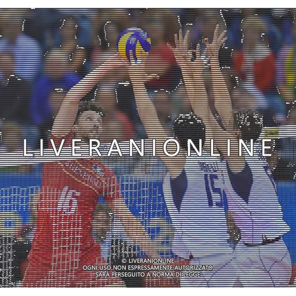 2016.07.17 Krakow Siatkowka mezczyzn Liga Swiatowa 2016 Finaly mech o 3 miejsce Francja - Wlochy N/z Nicolas Marechal (FRA) Foto Lukasz Laskowski / PressFocus 2016.07.17 Men Volleyball World League Finals 3rd place game France vs Italy Nicolas Marechal (FRA) Credit: Lukasz Laskowski / PressFocus / NEWSPIX.PL --- Newspix.pl/ AGENZIA ALDO LIVERANI SAS - ITALY ONLY EDITORIAL USE ONLY - FRANCIA - ITALIA Volley Men World League 2016 - FINAL SIX ( 3-4 POSTO ) CRACOVIA POLONIA 17/07/2016